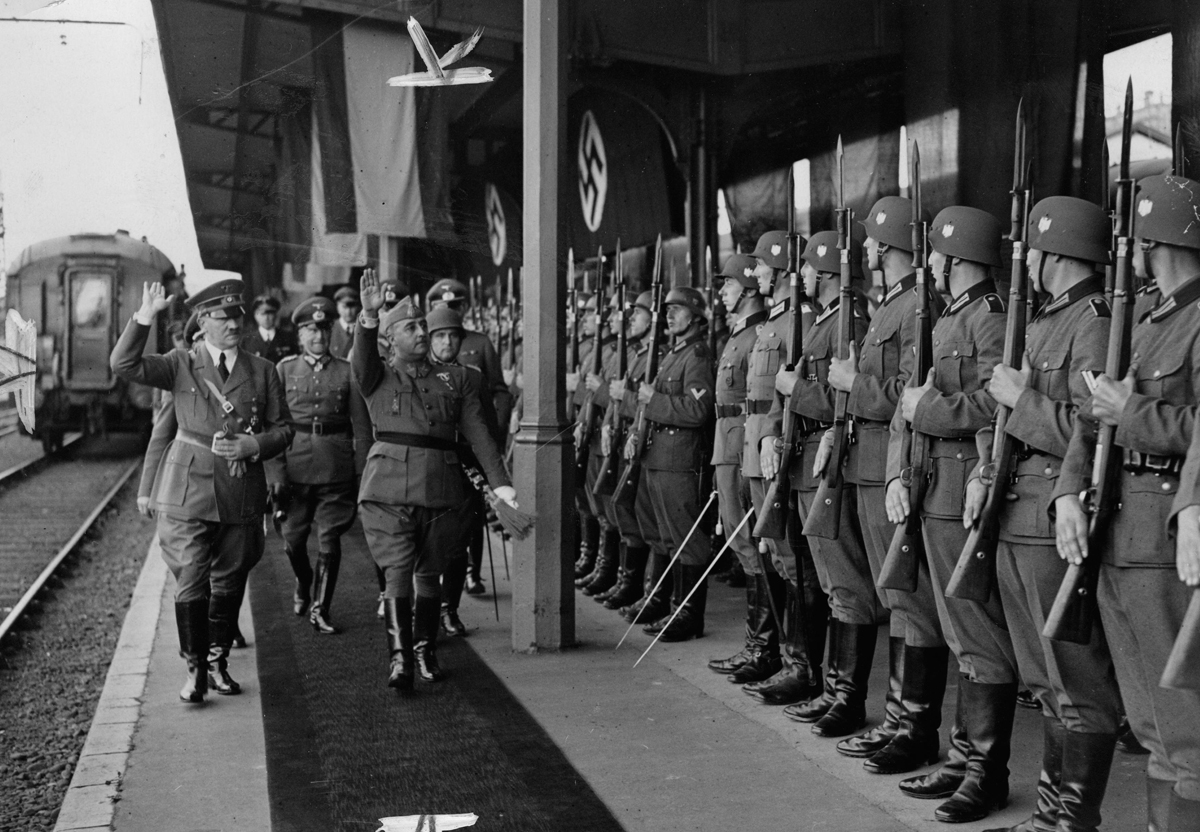 Adolf Hitler meets Francisco Franco in Hendaye near the Spanish border